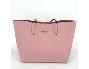 Coach Town Tote Polished Pebble Leather Blossom Pink NWT 72673
